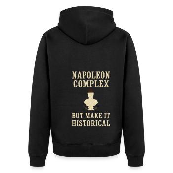 History Historian Humor Weird History History Nerd - Unisex Premium Organic Zip Hoodie - black - Back - Nico (187cm)