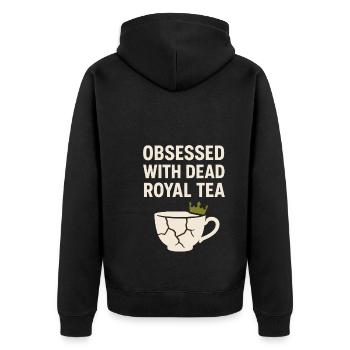 History Historian Humor Weird History History Nerd - Unisex Premium Organic Zip Hoodie - black - Back - Nico (187cm)