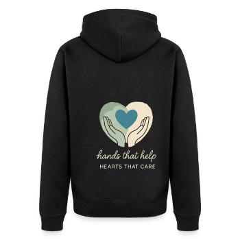 ergothérapeute ot Gift Healthcare Reha - Veste à capuche bio Premium Unisexe - noir - Dos - Nico (187cm)