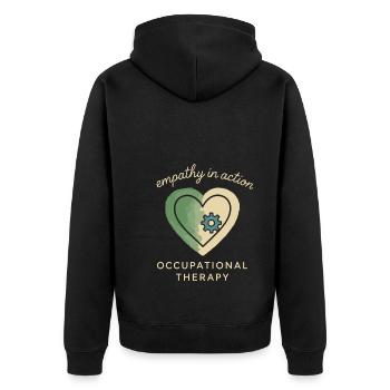 ergothérapeute ot Gift Healthcare Reha - Veste à capuche bio Premium Unisexe - noir - Dos - Nico (187cm)