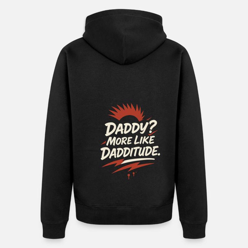Punk Dad Alternatif Paternité Rebelle - Veste à capuche bio Premium Unisexe - noir