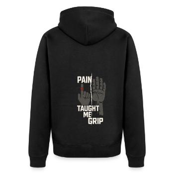Entraînement de la force de préhension pour les grimpeurs Hangboard - Veste à capuche bio Premium Unisexe - noir - Dos - Nico (187cm)