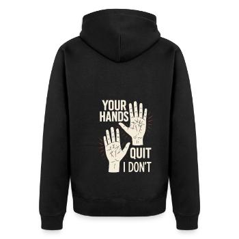 Entraînement de la force de préhension pour les grimpeurs Hangboard - Veste à capuche bio Premium Unisexe - noir - Dos - Nico (187cm)