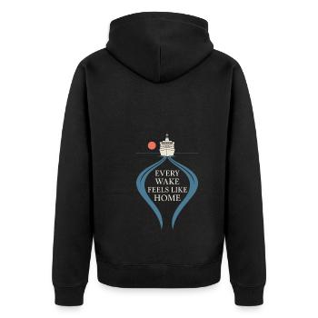 Cruise Addict Funny Cruise Loyalty Ocean - Veste à capuche bio Premium Unisexe - noir - Dos - Nico (187cm)