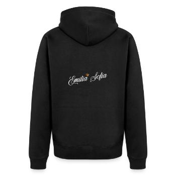 Emilia Nom pour les femmes Enfants Tout-petits - Emilia - Veste à capuche bio Premium Unisexe - noir - Dos - Nico (187cm)