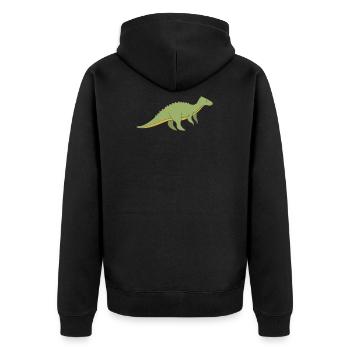 Dinosaures - Veste à capuche bio Premium Unisexe - noir - Dos - Nico (187cm)