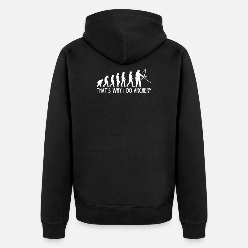 Tir à l’arc Evolution - Veste à capuche bio Premium Unisexe - noir