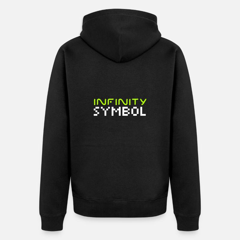 Symbole de l’infini - Veste à capuche bio Premium Unisexe - noir