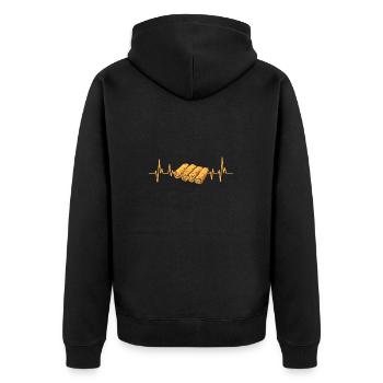 Lumpia Cuisine philippine Philippines - Veste à capuche bio Premium Unisexe - noir - Dos - Nico (187cm)