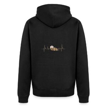 Loutre de mer - Veste à capuche bio Premium Unisexe - noir - Dos - Nico (187cm)