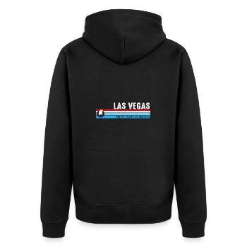Las Vegas Nevada Est 1905 Vintage Classique Rétro - Veste à capuche bio Premium Unisexe - noir - Dos - Nico (187cm)