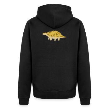 Dino Dinosaur - Unisex Premium Organic Zip Hoodie - black - Back - Nico (187cm)