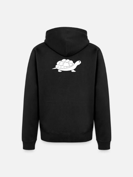 Turtle Turtle - Unisex Premium Organic Zip Hoodie - black
