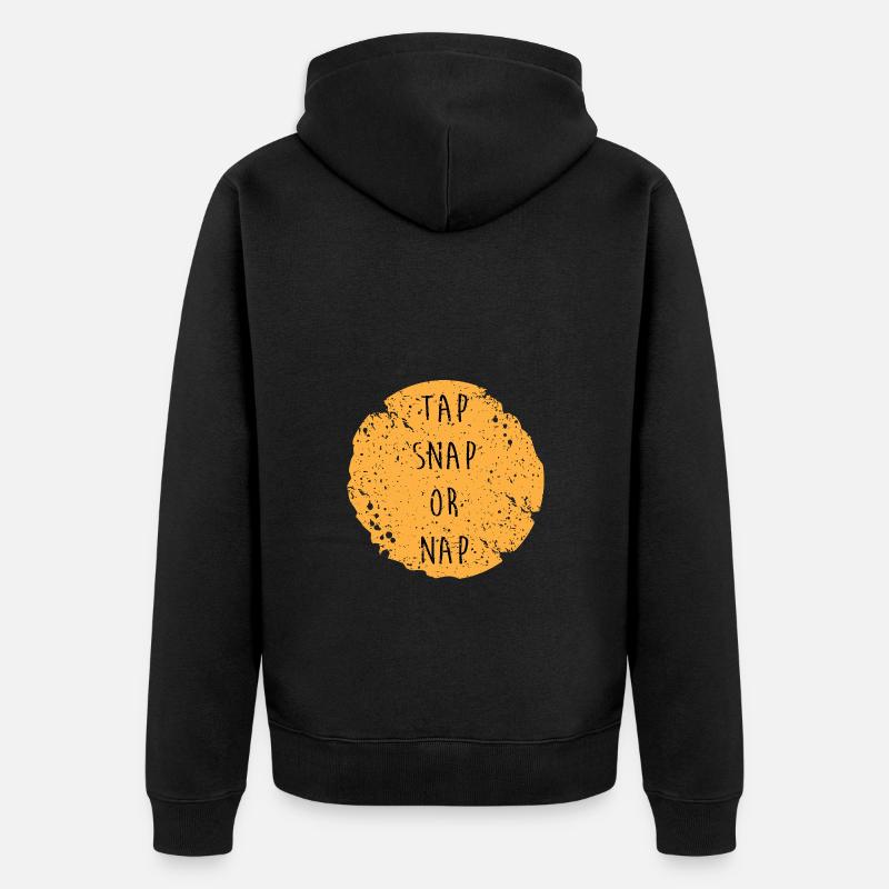 Jiu Jitsu Selbstverteidigung - Unisex Premium Bio Zip Hoodie - Schwarz