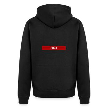 Année 2024 - Veste à capuche bio Premium Unisexe - noir - Dos - Nico (187cm)