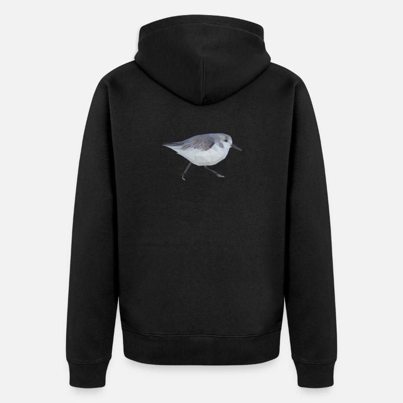strandläufer - Unisex Premium Bio Zip Hoodie - Schwarz