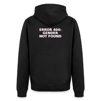 Feminism Gender Roles | Feminist Equal Gift - Unisex Premium Organic Zip Hoodie - black - Back - Nico (187cm)