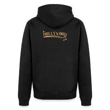 Hollywood Palmen étoiles - Veste à capuche bio Premium Unisexe - noir - Dos - Nico (187cm)