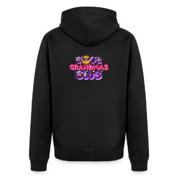 Cool grand-mères Club Design cadeau parfait pour fier - Veste à capuche bio Premium Unisexe - noir - Dos - Nico (187cm)