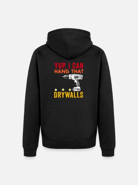 Drywall Installer Drywaller Drywall Finisher - Unisex Premium Organic Zip Hoodie - black