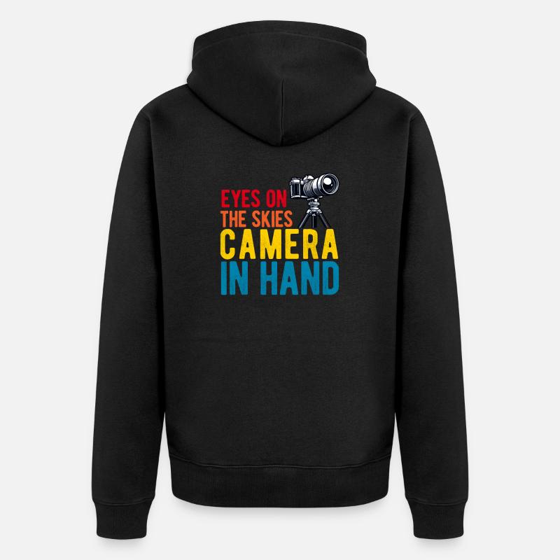 Astrophotographie Astrophotographe Astronomie - Veste à capuche bio Premium Unisexe - noir