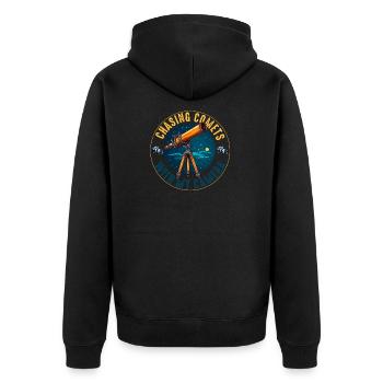 Astrophotography Astrophotographer Astronomy - Unisex Premium Organic Zip Hoodie - black - Back - Nico (187cm)