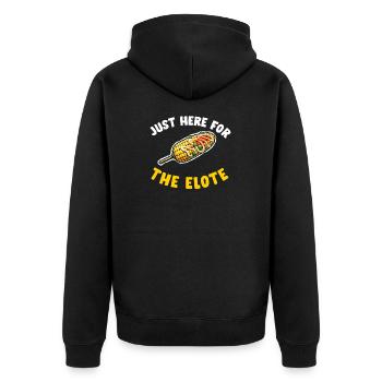Elote Girl Women Elote Mexican Corn Food Comida - Unisex Premium Organic Zip Hoodie - black - Back - Nico (187cm)