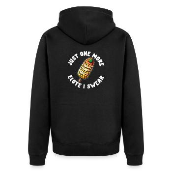 Elote Girl Women Elote Mexican Corn Food Comida - Unisex Premium Organic Zip Hoodie - black - Back - Nico (187cm)