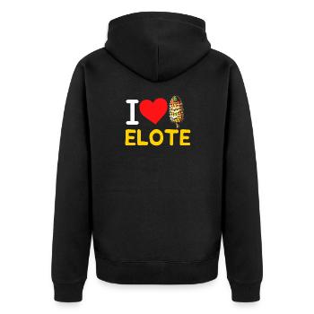 Elote Fille Femmes Elote Mexicain Maïs Nourriture Comida - Veste à capuche bio Premium Unisexe - noir - Dos - Nico (187cm)