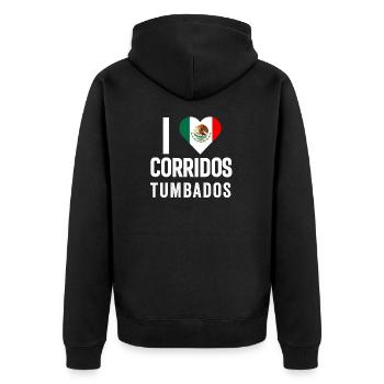 Corridos Belicos Tumbados Merch Camiseta Música - Veste à capuche bio Premium Unisexe - noir - Dos - Nico (187cm)