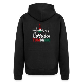 Corridos Belicos Tumbados Merch Camiseta Música - Veste à capuche bio Premium Unisexe - noir - Dos - Nico (187cm)