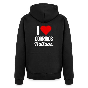 Corridos Belicos Tumbados Merch Camiseta Música - Veste à capuche bio Premium Unisexe - noir - Dos - Nico (187cm)