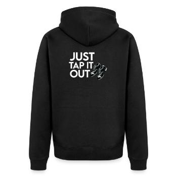 Appréciation du professeur de claquettes pour les filles - Veste à capuche bio Premium Unisexe - noir - Dos - Nico (187cm)