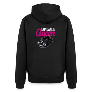 Appréciation du professeur de claquettes pour les filles - Veste à capuche bio Premium Unisexe - noir - Dos - Nico (187cm)