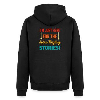 Back Post Surgery Recovery Men Women Discectomy - Unisex Premium Organic Zip Hoodie - black - Back - Nico (187cm)