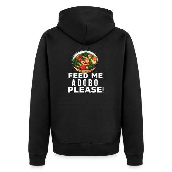 Philippines Philippines Femmes Hommes Cuisine philippine - Veste à capuche bio Premium Unisexe - noir - Dos - Nico (187cm)