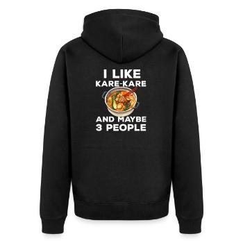 Philippines Philippines Femmes Hommes Cuisine philippine - Veste à capuche bio Premium Unisexe - noir - Dos - Nico (187cm)