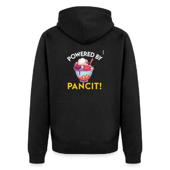 Philippines Philippines Femmes Hommes Cuisine philippine - Veste à capuche bio Premium Unisexe - noir - Dos - Nico (187cm)