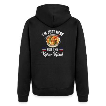 Philippines Philippines Femmes Hommes Cuisine philippine - Veste à capuche bio Premium Unisexe - noir - Dos - Nico (187cm)