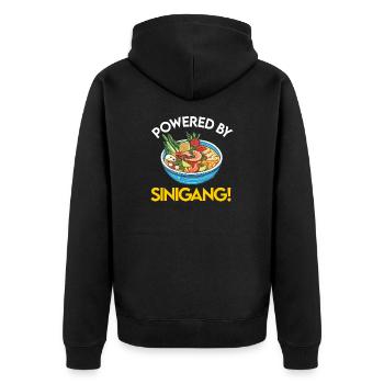 Filipino Philippines Women Men Filipino Food - Unisex Premium Organic Zip Hoodie - black - Back - Nico (187cm)