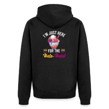 Philippines Philippines Femmes Hommes Cuisine philippine - Veste à capuche bio Premium Unisexe - noir - Dos - Nico (187cm)