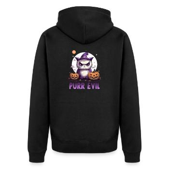 Doux chat Costume d'Halloween Porte-chat Halloween - Veste à capuche bio Premium Unisexe - noir - Dos - Nico (187cm)