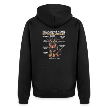 Allemand Boxer Dog Walk T Dog Lover Chiens Boxer - Veste à capuche bio Premium Unisexe - noir - Dos - Nico (187cm)