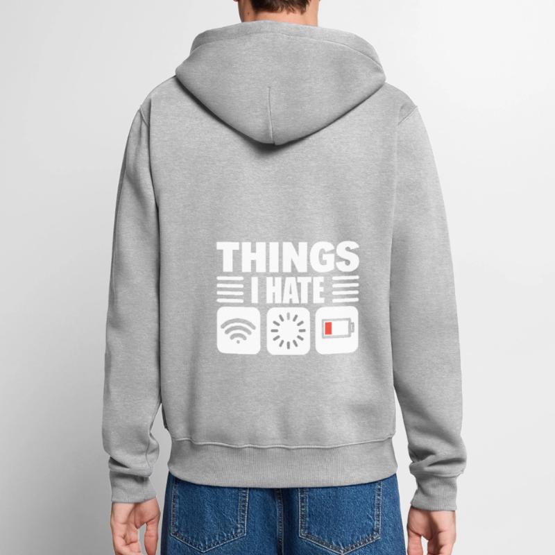 Lustiger Programmierer Computerprogrammierer Unisex Premium Bio Zip Hoodie