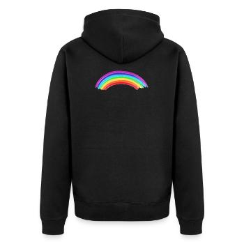Regenbogen - Veste à capuche bio Premium Unisexe - noir - Dos - Nico (187cm)
