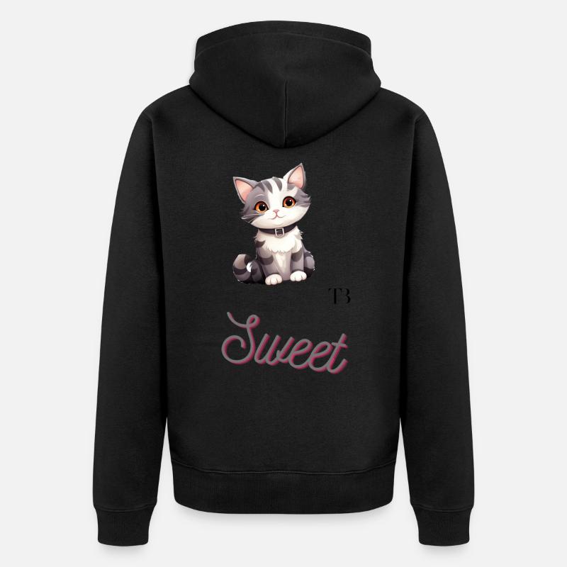 Chat mignon - Veste à capuche bio Premium Unisexe - undefined