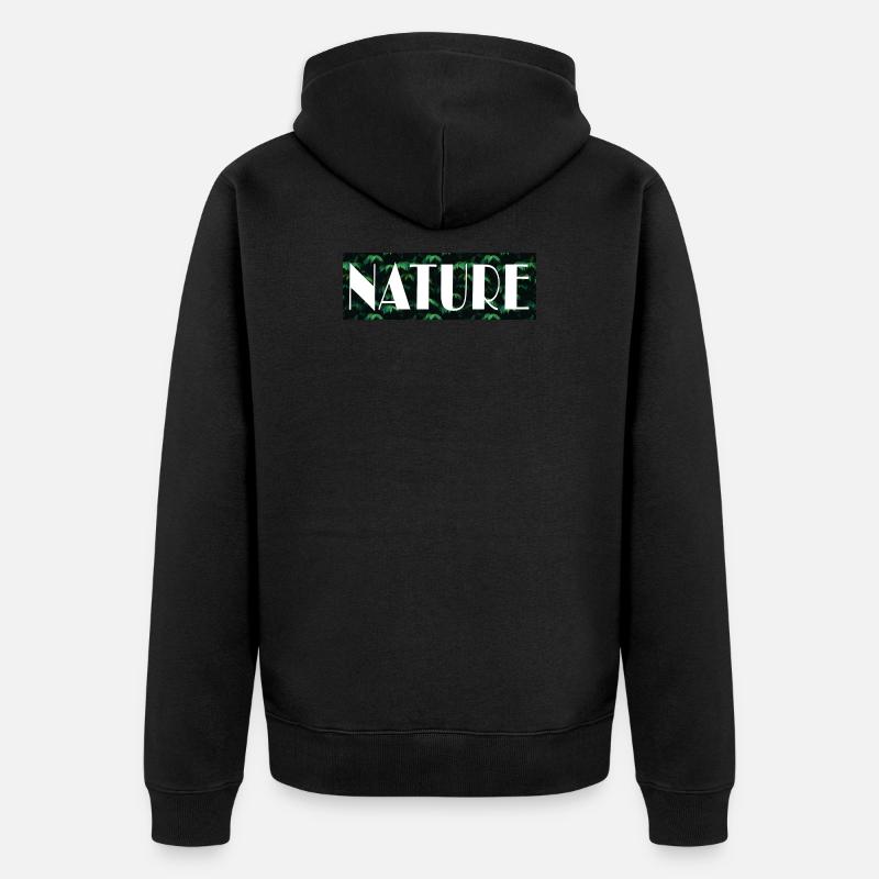 Nature - Veste à capuche bio Premium Unisexe - noir