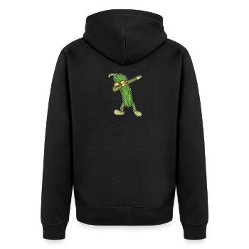 Dabbing Pickle Dab Dance Gift Birthday - Veste à capuche bio Premium Unisexe - noir - Dos - Nico (187cm)
