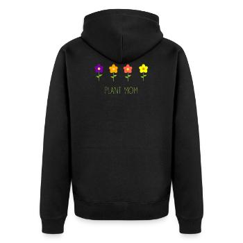 Gardener Gift Hobby Gardener Garden - Unisex Premium Organic Zip Hoodie - black - Back - Nico (187cm)