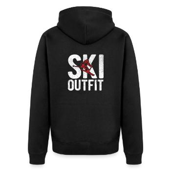 Ski Poison - Veste à capuche bio Premium Unisexe - noir - Dos - Nico (187cm)
